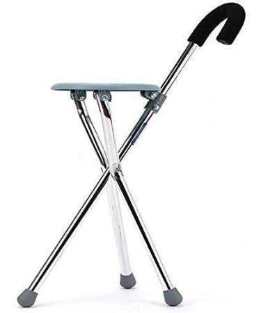 Walking Stick with Seat Adjustable Crutches Aluminium Seat Cane Multi-Function Walking Stick for Travel Events and Walking Gift of Love for Elderly Gift