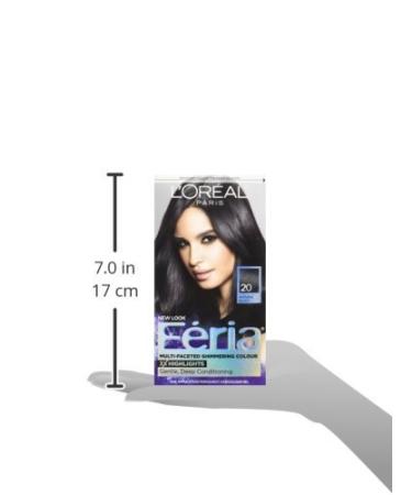 L'Oreal Paris Feria 20 Black Leather (Natural Black) Hair Dye - Pack of 1 - Buy Online on GoSupps.com