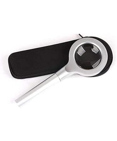 Magnifying Glass Illuminated Magnifying Glass with 8 LED Lamps 5X Optics HD Lens Magnifier - Buy Online on GoSupps.com