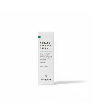 DermisLab Acnate Balance Cream Korean Skincare Niacinamide & Ceramide Oil-Moisture Balancing & Hydrating Face Cream | 100 ml / 3.38 oz - Buy Online on GoSupps.com