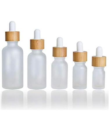 3PCS Empty Clear Glass Essential Oil Dropper Bottles Jars Vials with Eye Glass Dropper and Bamboo Head Cosmetic Makeup Storage Containers Perfume Travel Holder Dispenser 30ML/1OZ - Buy Online on GoSupps.com