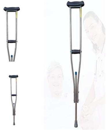 Crutch Folding Crutches 10 Stops Adjustable Underarm Bariatric Heavy-Duty Height Lightweight Aluminum Medium Adult Drive Medical Prosperous - Buy Online on GoSupps.com