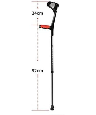 Ultralight Aluminum Assistance Adult Forearm Crutch 10 Row Adjustable Flexible Crutch with Comfortable Grip Unisex Non-Slip One - Buy Online on GoSupps.com