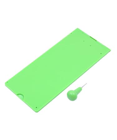 WANGCL 9 Lines 30 Cells Braille Slate and Stylus Plastic Braille Slate Kit for Blind Green