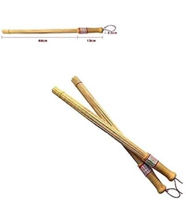 HINTER Bamboo Massage Hammer Sticks - Natural Wooden Handle Massager for Relaxation & Fitness | Eco-Friendly Health Tool - Buy Online on GoSupps.com