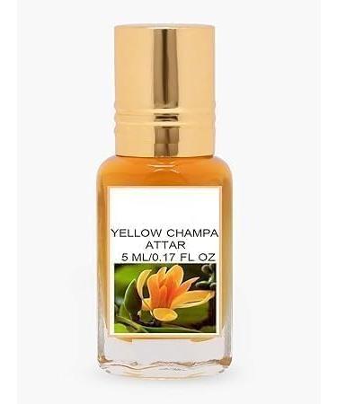 YUJI Fragrances Champa Yellow (Natural Itra/Attar/Perfume) for Men & Women