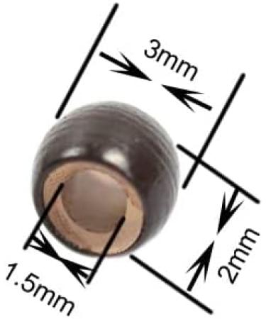 500pcs 3.0mm Dark Brown Silicone Nano Rings Hair Extension Beads for Micro Links - Buy Online on GoSupps.com