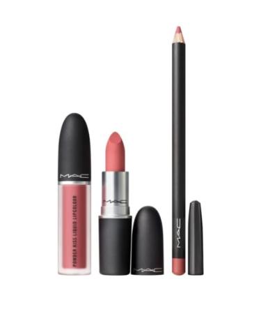 MAC Powdered Snow Powder Kiss Lip Kit - Pink | Buy Internationally | Best Price & Fast Shipping - Buy Online on GoSupps.com