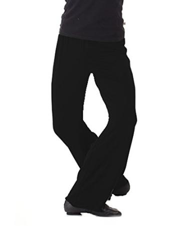 B Dancewear Boys Jazz Pants for Dance Slim Fit Large Black Youth Child and Kid Sizes