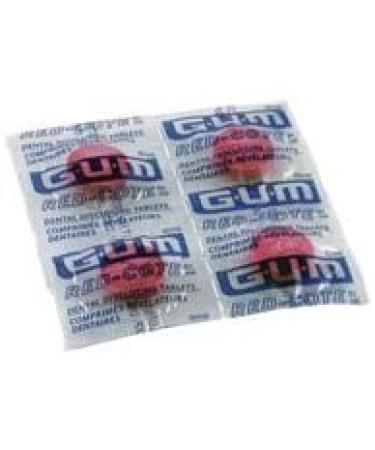 GUM Red-Cote Disclosing Plaque Tablets - Cherry Flavor (40 Tablets) | International Shipping Available - Buy Online on GoSupps.com