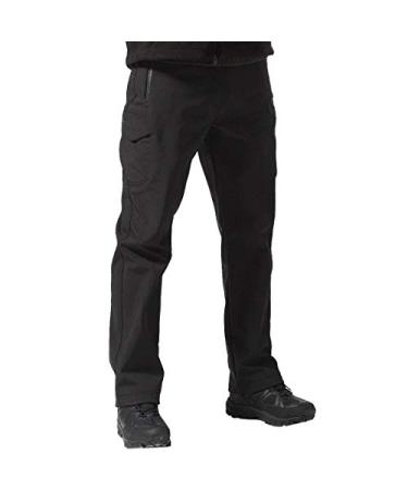 FREE SOLDIER Men's Outdoor Softshell Fleece Lined Cargo Pants Breathable Waterproof Tactical Warm Snow Ski Hiking Pants Black 34W x 30L - Buy Online on GoSupps.com