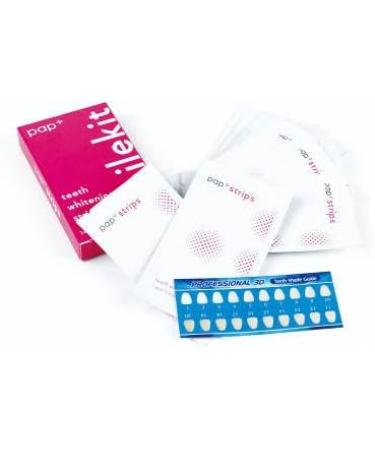 SmileKit Pap+ Teeth Whitening Strips | Teeth Whitening Kit | Teeth Whitening Strip | Teeth Whiteners | Teeth Whitening Powder Alternative | UK Supplier | Pack of 28 Strips 14 Treatments - Buy Online on GoSupps.com