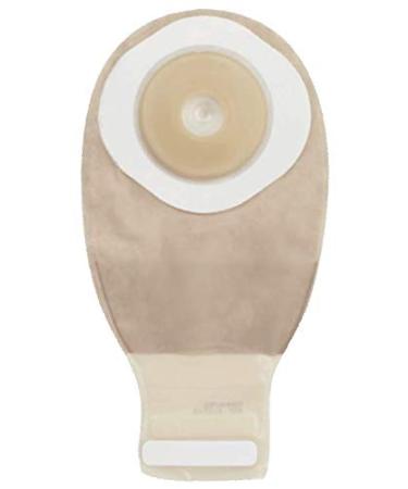 ConvaTec 416744 Esteem 12" Drainable Pouch 1 Sided Comfort Panel Pre Cut Convex Durahesive Skin Barrier Tail Closure Filter Transparent 1-1/8" Stoma Pack of 10