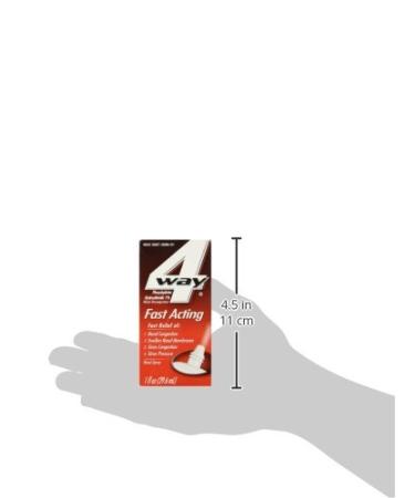 4-Way Fast Acting Nasal Spray 1 Fl Oz - Pack of 1 - Buy Online on GoSupps.com