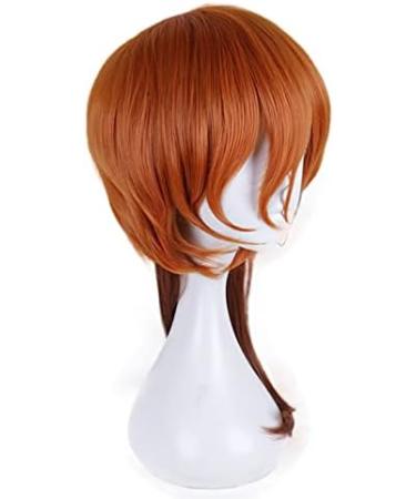 WHBHD Anime Coer Wig - Bungo Stray Dogs Chuuya Nakahara Cosplay Wig | Color Gradient Short Ponytail & Heat-Resistant Hair - Perfect for Costume & Gaming - Buy Online on GoSupps.com