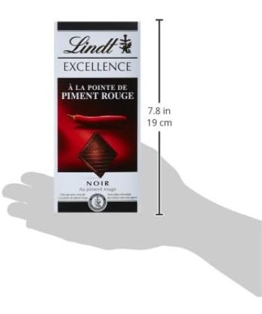 Lindt Excellence Noir with Red Chilli Tip 100 g - Pack of 5 - Buy Online on GoSupps.com