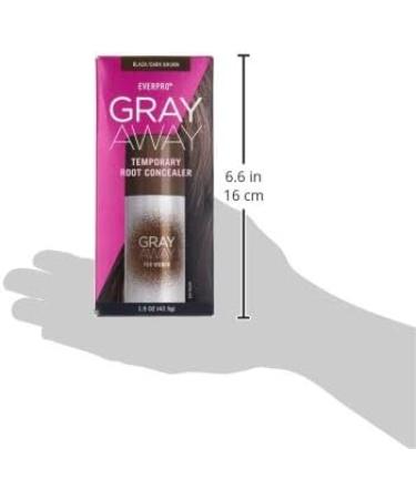 Everpro Gray Away Root Concealer Black/Dark Brown 1.5 oz. - Temporary Coverage - Buy Online on GoSupps.com