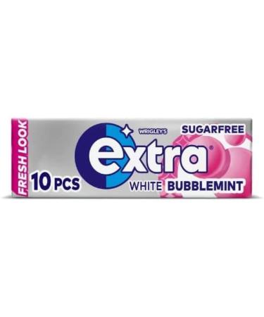Wrigley's Extra Bubblemint Chewing Gum (30 Packets (Full Box)) Helps keep Teeth Clean And Mouth Fresh