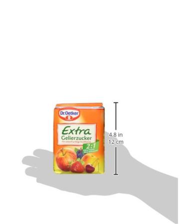 Dr. Oetker Gelier Sugar Extra 2:1 - 500g | Vegan Gelling Sugar for Jams & Jellies | Perfect for Extra Fruitiness & Less Sweetness - Buy Online on GoSupps.com