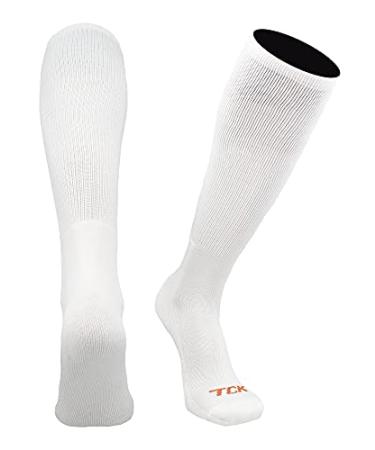 TCK Prosport Tube Socks Baseball Socks Softball White Medium