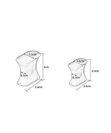 Toe Spreaders for Overlapping & Crooked Toes - 12 Piece Correction Cushion Set (Large) for Hallux Valgus & Hammer Toes - International Shipping Available - Buy Online on GoSupps.com