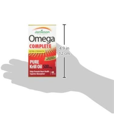 Jamieson Omega Complete Super Krill 500mg 60's 60 Softgels 60 count (Pack of 1) - Buy Online on GoSupps.com