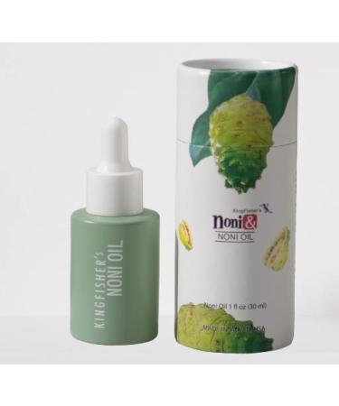 Kingfisher's Noni Oil Made from Organic Noni Fruit & Extra Virgin Coconut oil Anti-aging face oil Ideal for Dry Skin (elbows heels or knees) Nourishing Scalp Oil Massage oil 30ml