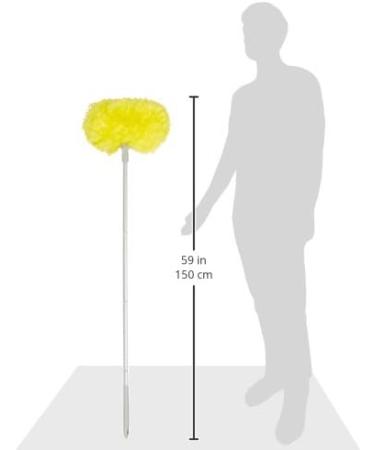 Estilo Ceiling Fan Duster - Extendable up to 47 | Removable & Washable Microfiber Head | Long Cleaner with Extension Pole - Yellow - Buy Online on GoSupps.com