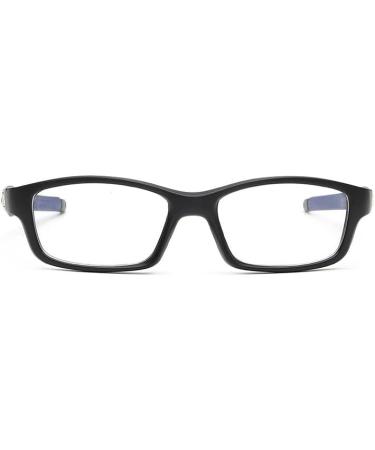 Unbreakable Blue Light Blocking Reading Glasses +200 - Anti Eyestrain Eyewear | Black Flat Light Mirror - Buy Online on GoSupps.com