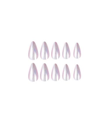 Nail Apparel Valentine's Day Gift: 24Pcs Cute Short Almond Press on Nails with 3D Cartoon Designs - Kawaii Fake Nails for Women (Light Aurora Glossy Purple) - Buy Online on GoSupps.com
