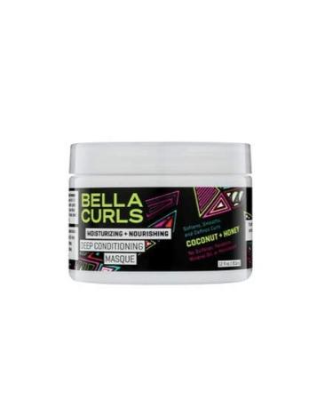 Bella Curls Coconut & Honey Hair Product Combo Set - Moisturizing and Nourishing (Masque, Leave-In Conditioner, Shampoo, Conditioner) - Buy Online on GoSupps.com