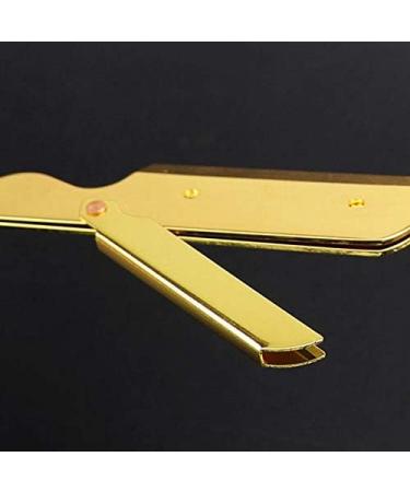 PHTOIT Razor Blade Folding Shaving Knife - Professional Stainless Straight Barber Razor for Men - Manual Beard Grooming Tool - Buy Online on GoSupps.com