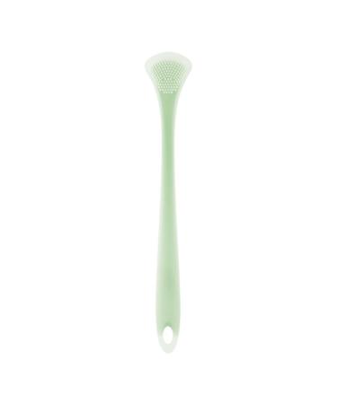 Silicone Tongue Scraper Fights Bad Breath Tongue Cleaner for Adults Mouth Care for Fresh Breath Travel Essentials for Oral Care Easy to Use (Green)
