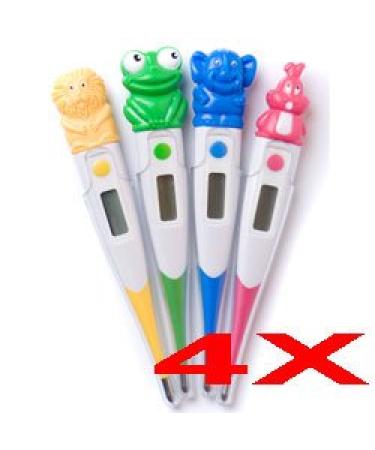 Clinical Guard Animal Themed Digital Pediatric Thermometer for Children Pack of 4