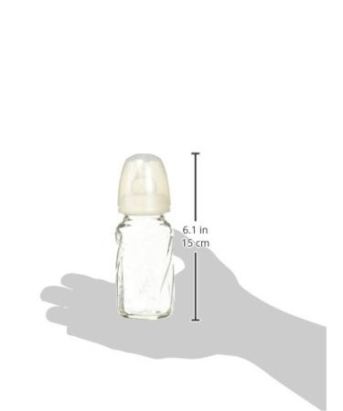 Evenflo Feeding Glass Premium Proflo Vented Plus Bottles - 4 Ounce (Pack of 6), Clear - Reduce Colic for Baby, Infant, and Newborn - Buy Online on GoSupps.com