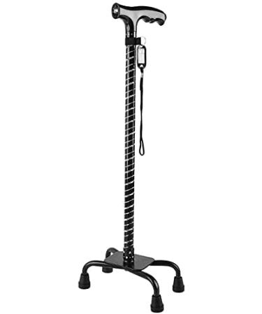 Canes Four Leg Walking Stick with LED Light Retractable Adjustable Heights Sturdy Durable Ergonomic Comfy Base for Men Women Star of Light