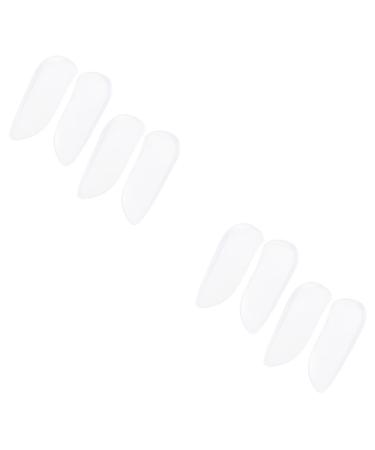 NOLITOY 4 Pairs Foot Massage Insoles Corrective Adhesive Shoe Inserts Shoe Inserts for Women Shoes Inserts for Women Supination Pronation Corrective Shoe Inserts Silicone Shoe Inserts Heel