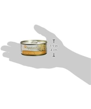 Applaws 100% Natural Wet Cat Food - Chicken with Cheese 156g Tin (Pack of 24) | High-Quality Cat Food in Broth | Buy Online & Ship Internationally - Buy Online on GoSupps.com