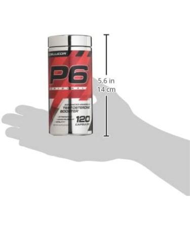 Cellucor P6 Original Testosterone Booster for Men  Build Advanced Anabolic Strength & Lean Muscle  Boost Energy Performance  Increase Virility Support  120 Capsules Testosterone Advanced Support 120 Count (Pack of 1) - Buy Online on GoSupps.com