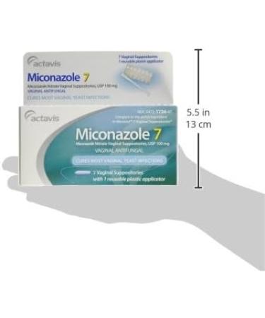 Miconazole 7 Day Vaginal Suppositories 100 mg - Effective Yeast Infection Relief - 7 Suppositories for Fast Shipping Internationally - Buy Online on GoSupps.com