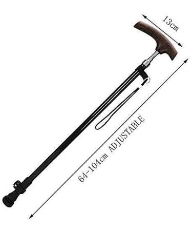 Canes Durable Elderly Crutch Carbon 220G Ultralight Chicken Wing Wood Adjustable Telescopic Rod Solid Wood Nonslip Old Walking Stick Withstand Weight 70KG Innovate - Buy Online on GoSupps.com