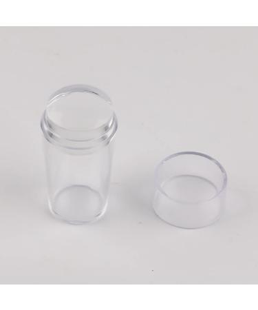 UUYYEO 2pcs Transparent Silicone Nail Art Stamping Plates & Scraper - Professional Manicure Tools for Perfect Nail Designs - Buy Online on GoSupps.com