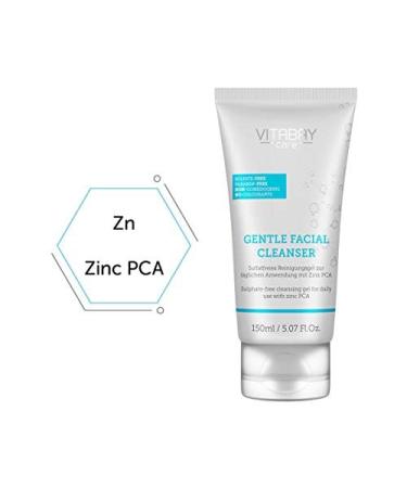 Vitabay Gentle Facial Cleanser for Facial Cleansing, 150 ml x 4 - Cleansing Gel for Face with Zinc - Anti Pimple Wash Gel Face - Face Wash Cleanser F - Buy Online on GoSupps.com