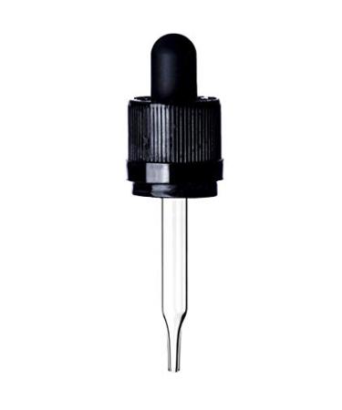 1 oz Black Square Glass Bottles - UV Resistant with Tamper Evident Eye Droppers (6 Pack) | Essential Oils & Aromatherapy Safe - Buy Online on GoSupps.com