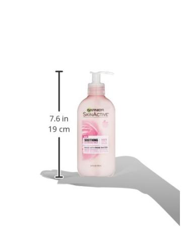 Garnier SkinActive Soothing Cleansing Milk with Rose Water | 6.7 fl oz (200 ml) - Gentle Facial Cleanser - Buy Online on GoSupps.com