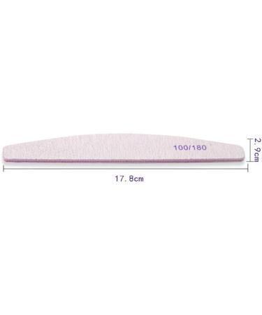 Lisoviom Professional Nail File Set 6 Pcs 100/180 Grit Nail File Emery Boards for Nail Files Professional Suitable for Gel Acrylic Nail File Nail Files for Natural Nail Technician Accessories - Buy Online on GoSupps.com