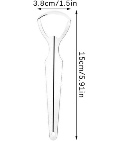 Tefexer Large Opening Stainless Steel Tongue Scraper - Oral Hygiene Tool for Adults Reduces Bad Breath Portable Design - Buy Online on GoSupps.com