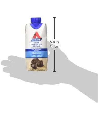 Atkins Gluten Free Dark Chocolate Protein Shake - 8 Count | Low Carb & Delicious - Buy Online on GoSupps.com