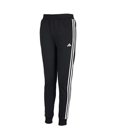 adidas Girls' Plus Size Tricot Warm Up Athletic Sports Jogger Pants Medium Adi Black