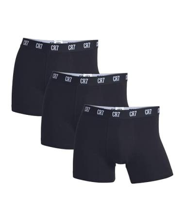 CR7 Men's Basics 3 Pack - Organic Cotton Blend Trunks